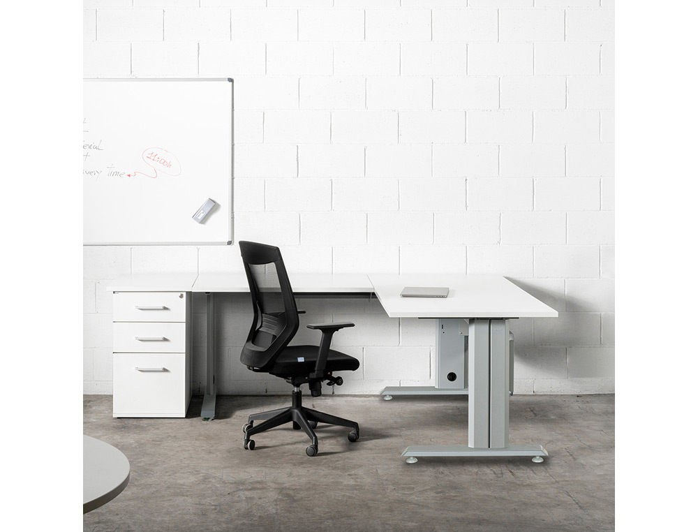 CAJONERA ROCADA CON 3 CAJONES SERIE STORE 72X47X60 CM ACABADO AN02 GRIS/GRIS