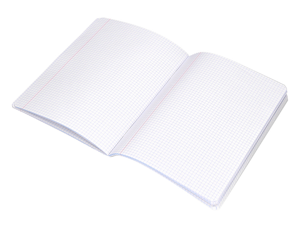LIBRETA LIDERPAPEL SCRIPTUS A5 48 HOJAS 90GR CUADRO 4MM CON MARGEN COLOR VERDE