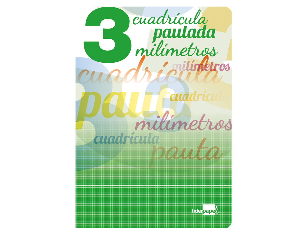 LIBRETA LIDERPAPEL PAUTAGUIA TAPA CARTONCILLO 32 HOJAS DIN A5 70 GR CUADRICULADO PAUTADO 3 MM CON MARGEN