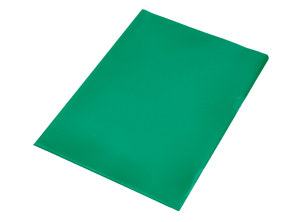 CARPETA DOSSIER UERO PLASTICO Q-CONNECT DIN A4 120 MICRAS VERDE CAJA DE 100 UNIDADES