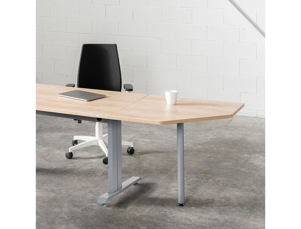 MESA DE OFICINA ROCADA METAL 2003AC02 GRIS/GRIS 180X80 CM