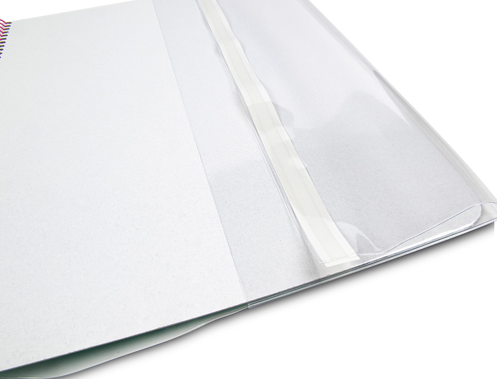 FORRALIBRO LIDERPAPEL N31 CON SOLAPA AJUSTABLE ADHESIVO 312 X 530 MM