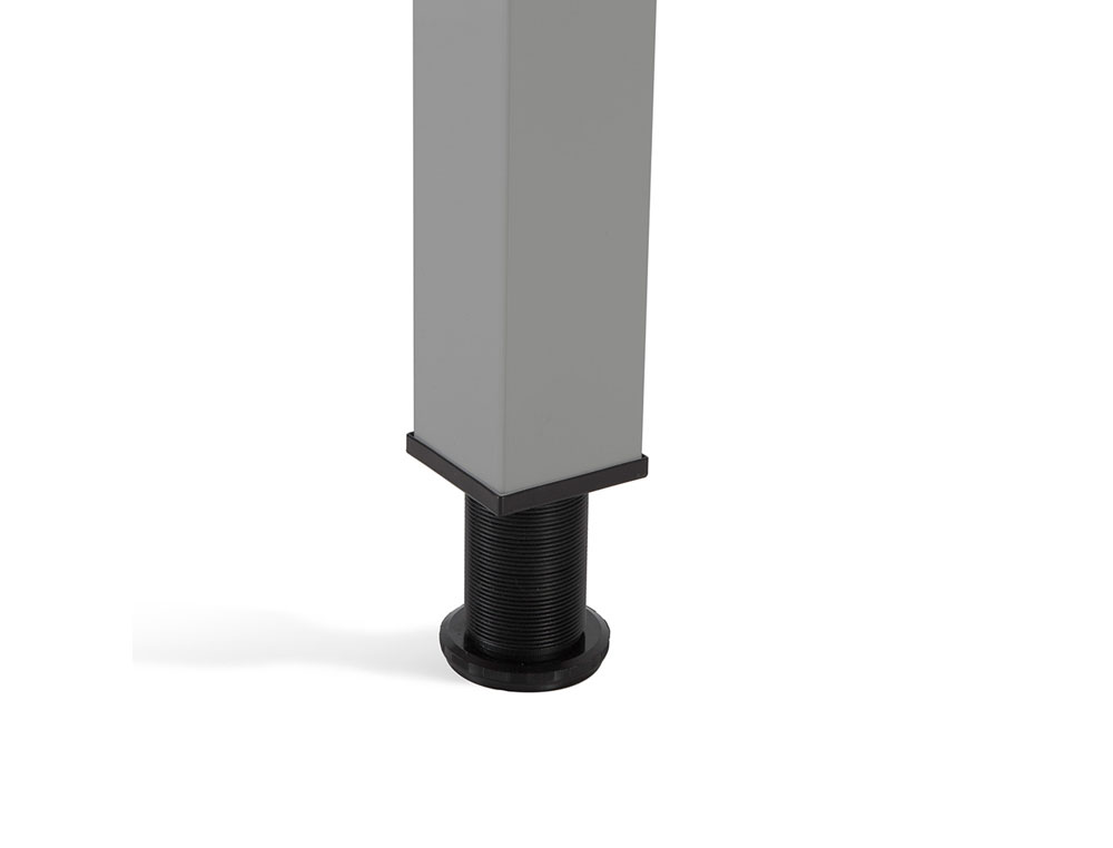 MESA ROCADA SERIE EXECUTIVE 180X110 CM IZQUIERDA ACABADO GRIS/HAYA