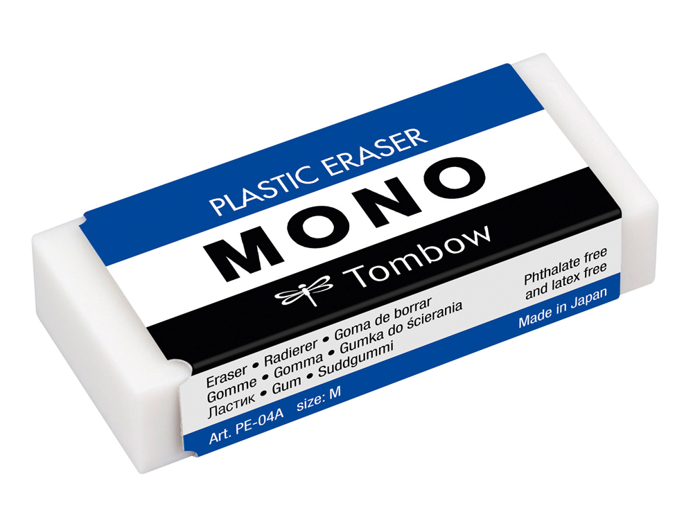 GOMA DE BORRAR TOMBOW PVC MONO TAMAO M