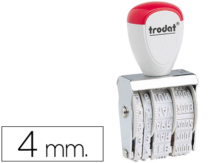 FECHADOR TRODAT 1010 CON BANDA INCLUIDO DIA-MES-AO 4 MM