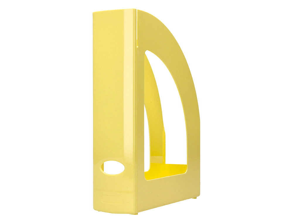 REVISTERO PLASTICO Q-CONNECT COLOR AMARILLO PASTEL