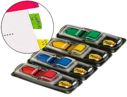 BANDERITAS SEPARADORAS FLECHAS DISPENSADOR 4 COLORES CLASICOSPOST-IT INDEX 684ARR3 96 BANDERITAS