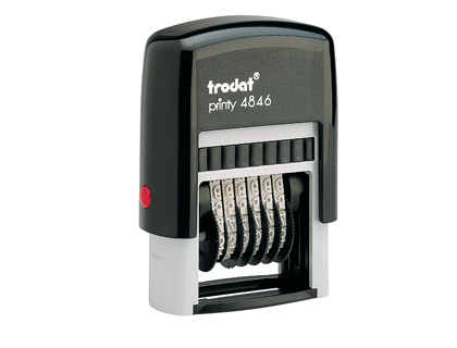 NUMERADOR TRODAT AUTOMATICO 6 BANDAS 4 MM