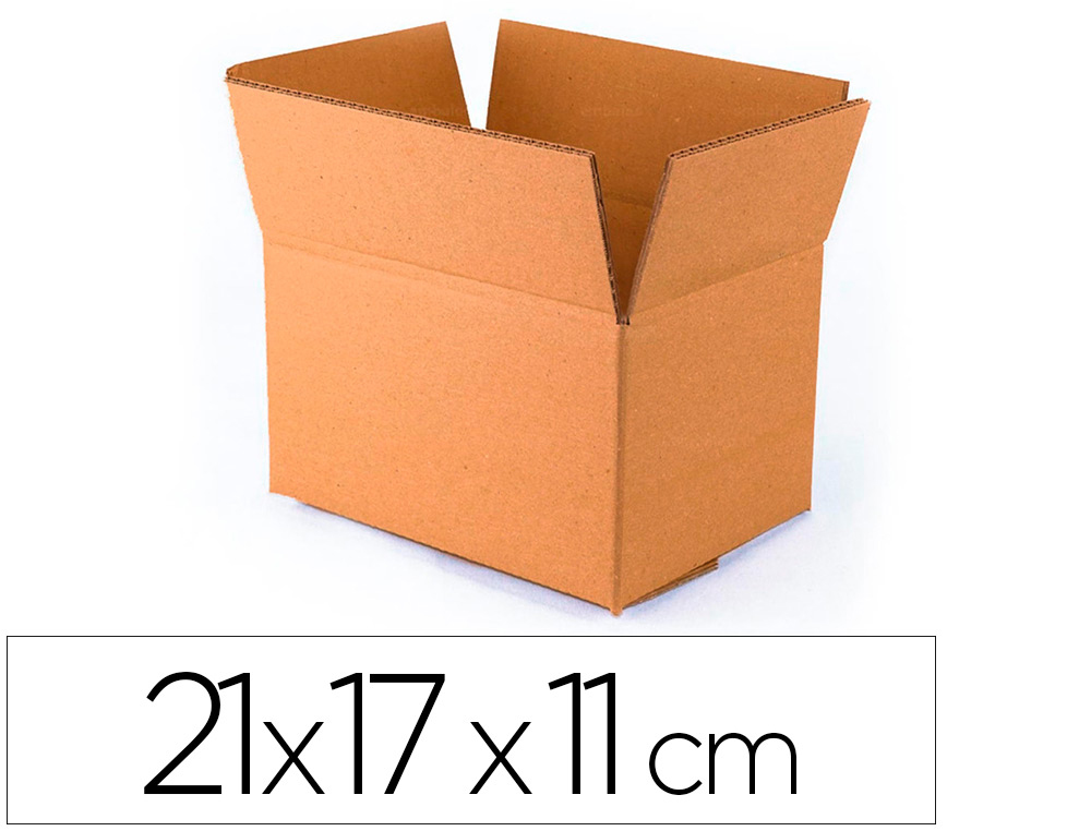 CAJA PARA EMBALAR Q-CONNECT FONDO AUTOMATICO MEDIDAS 210X170X110 MM ESPESOR CARTON 3 MM